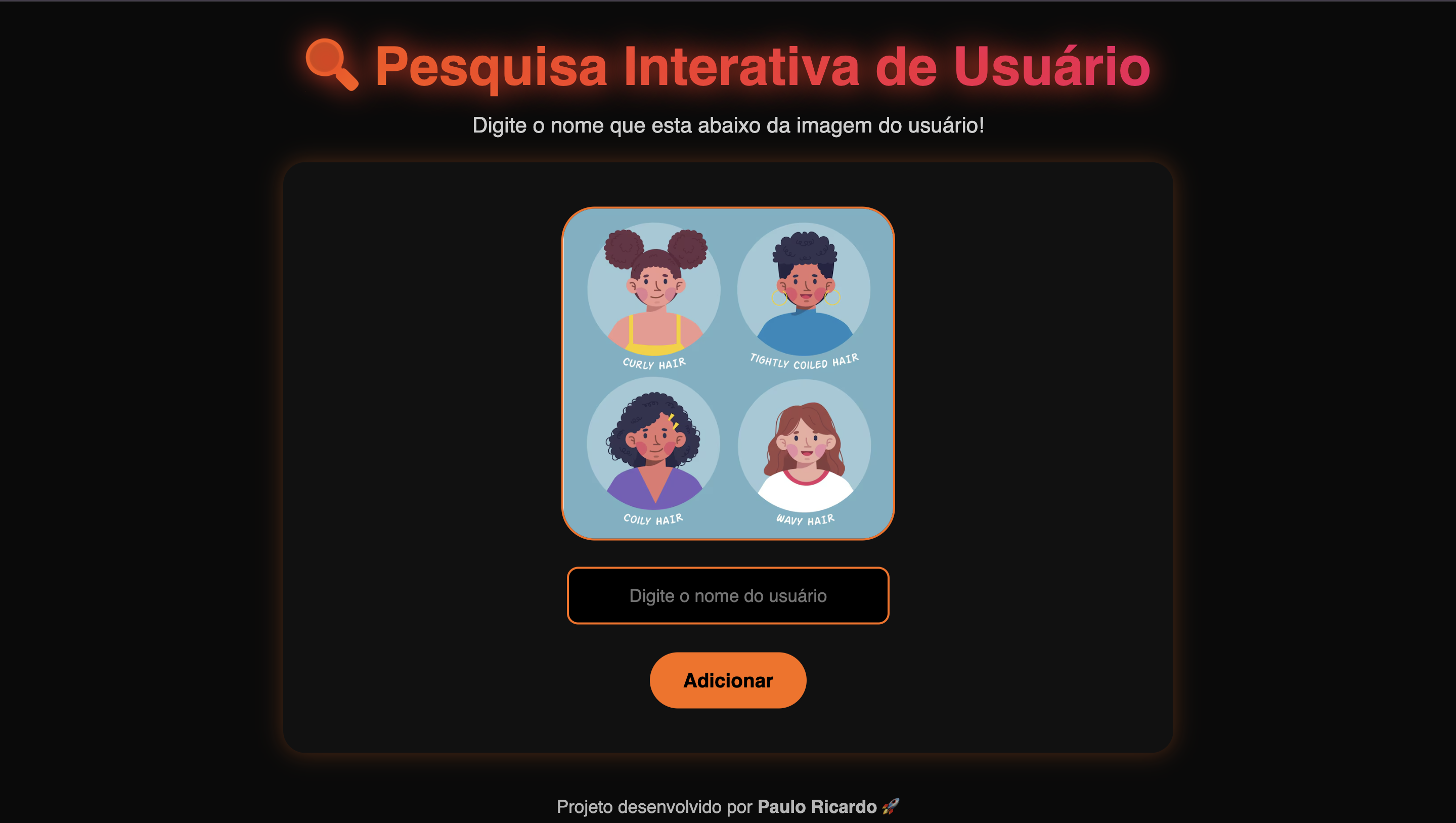 Projeto Pesquisa Usuario